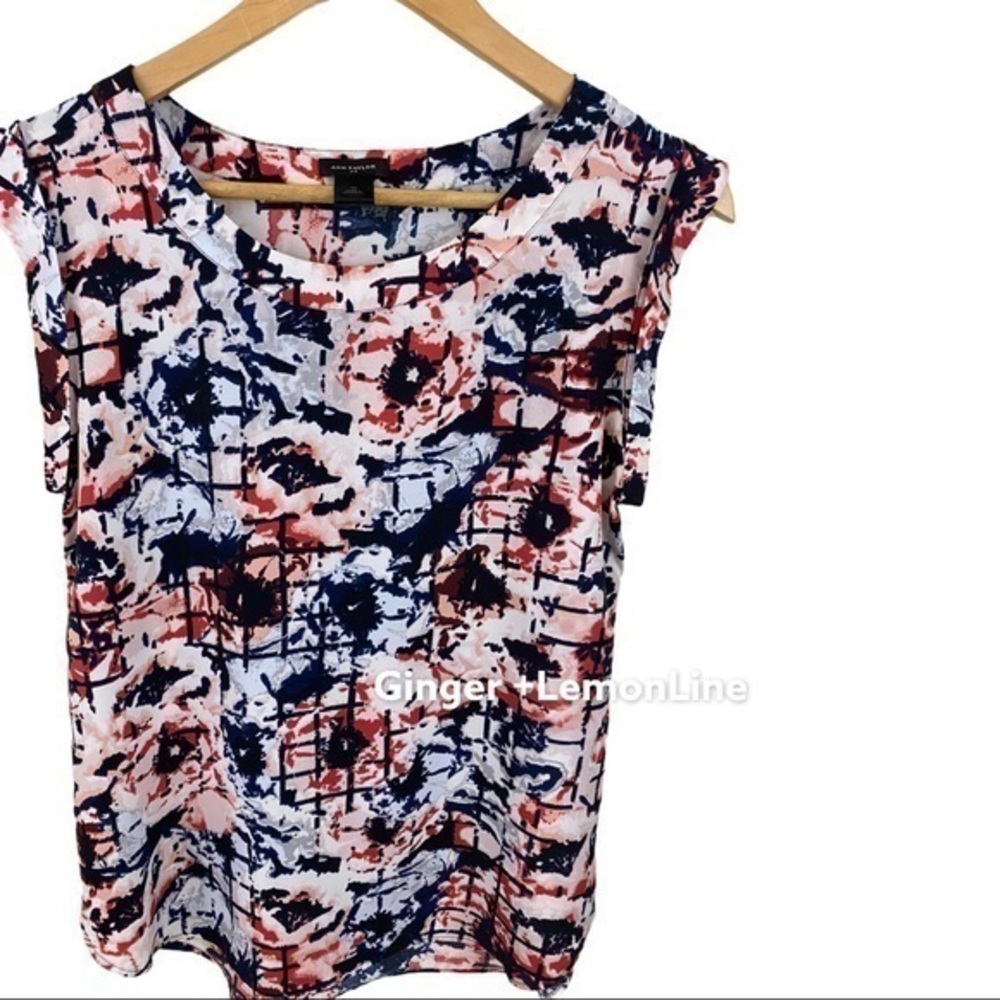 Ann Taylor Relaxed Sleeveless Career Blouse XS EUC